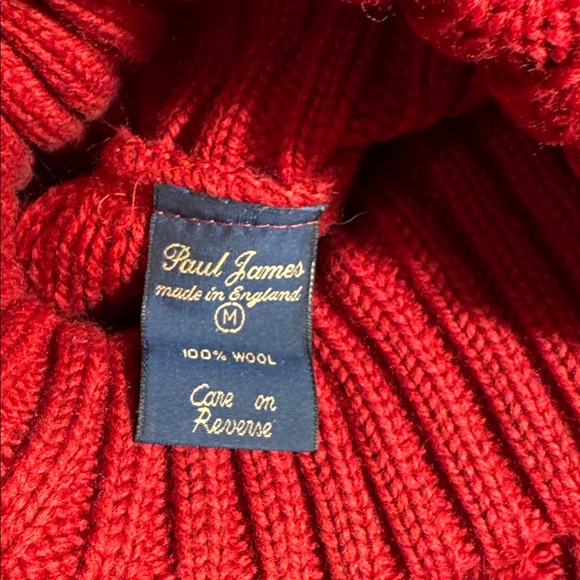 Vintage chunky wool fisherman sweater, made in England - Picture 2 of 6